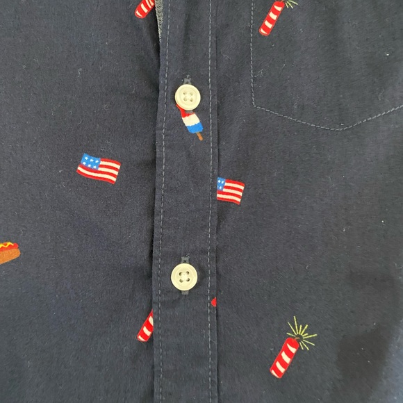 NWT - Gymboree Patriotic Button Down Shirt - 3T - Picture 4 of 8